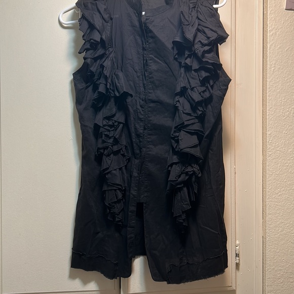 Roberta Scarpa ruffled blouse size European L US M worn once - Picture 3 of 9